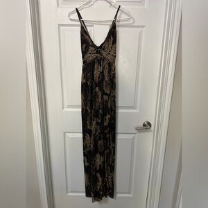 Dress Forum Black and Gold Maxi Dress